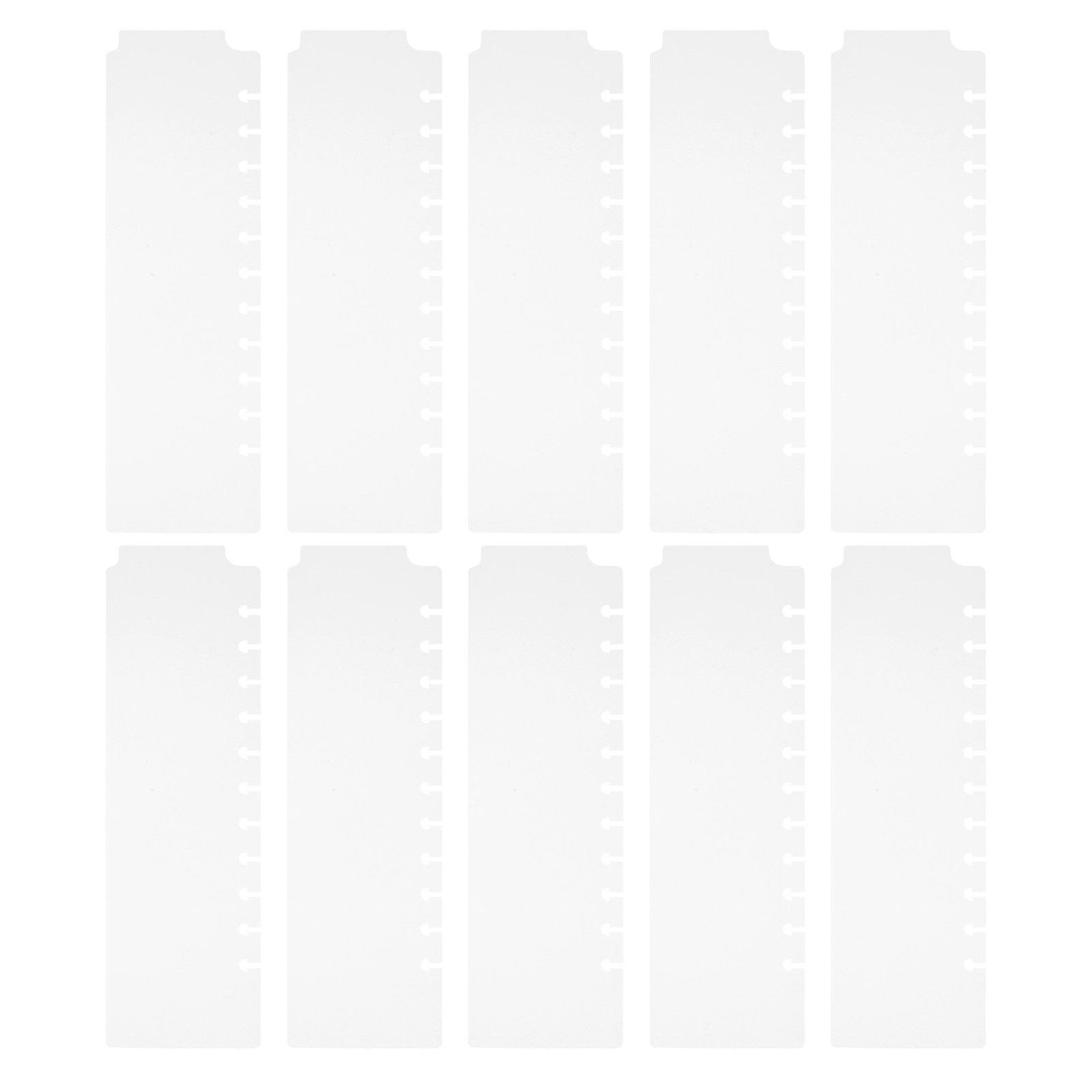Index Tab Divider - 10 pièces de séparateurs d'agendas à