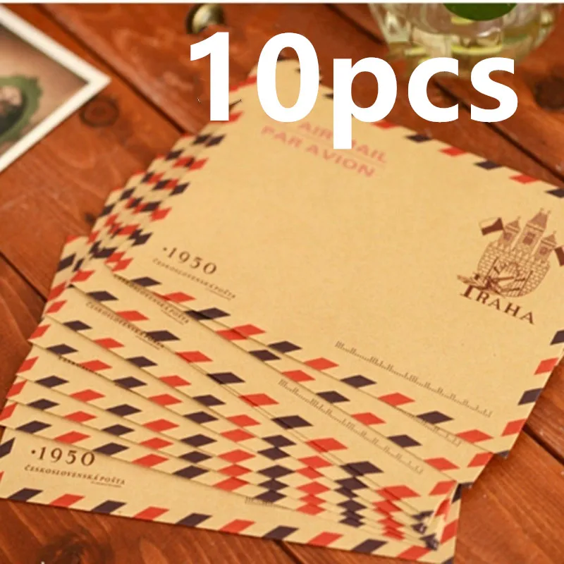 Letter Envelope Kraft - 10 pièces 9.7*7.5cm rétro populaire enveloppe