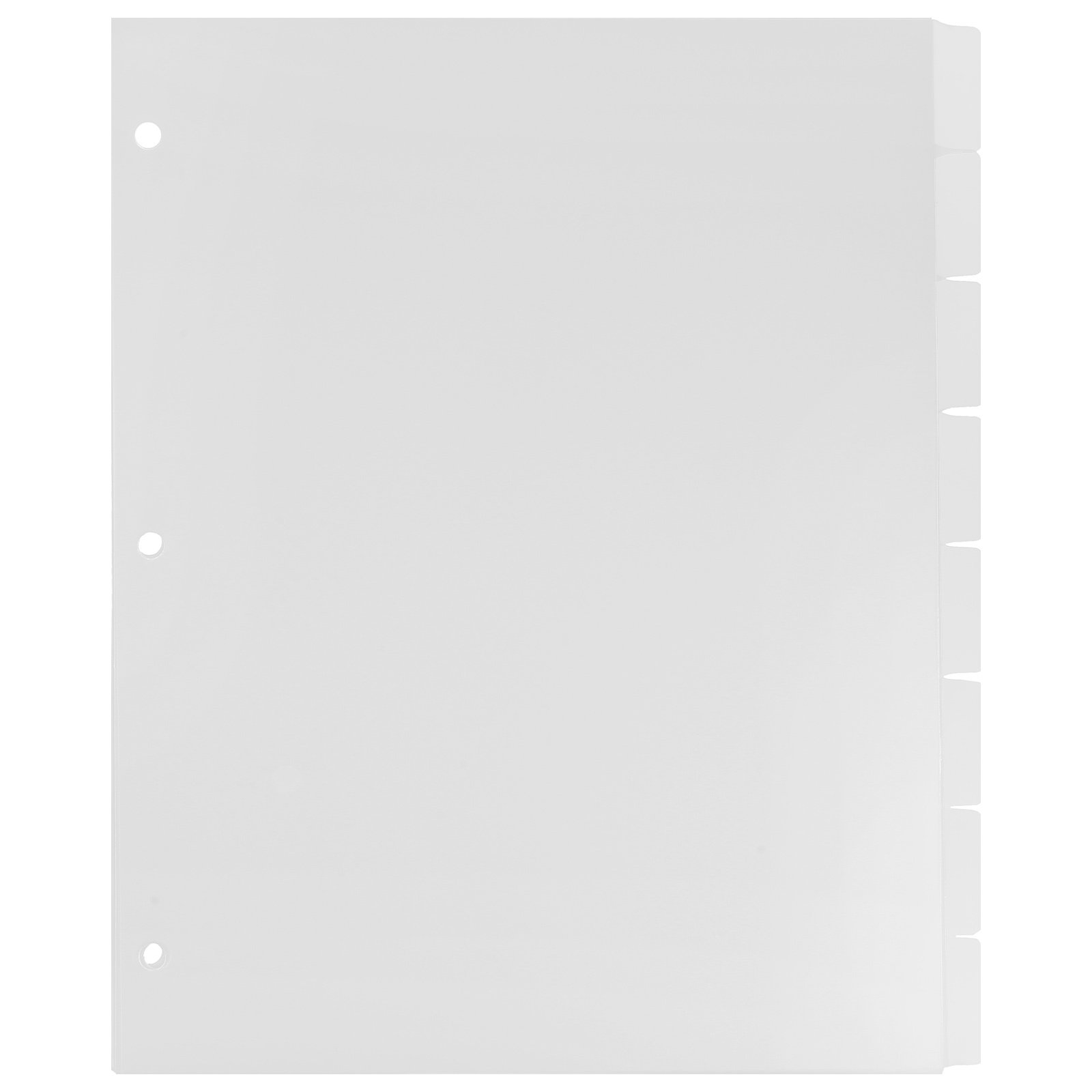 Index Tab Divider - 8 Feuilles de Diviseurs d'Index en