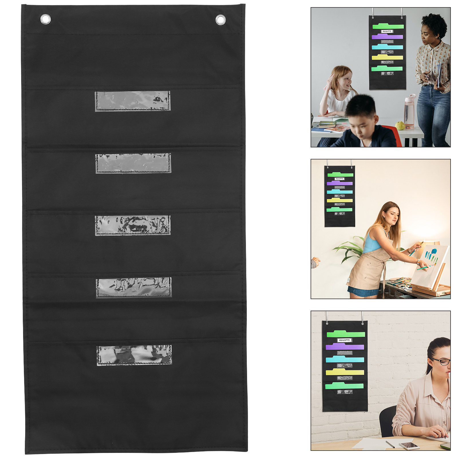 File Folder Hanging - Sac de classement multi-couches portable, organisateur