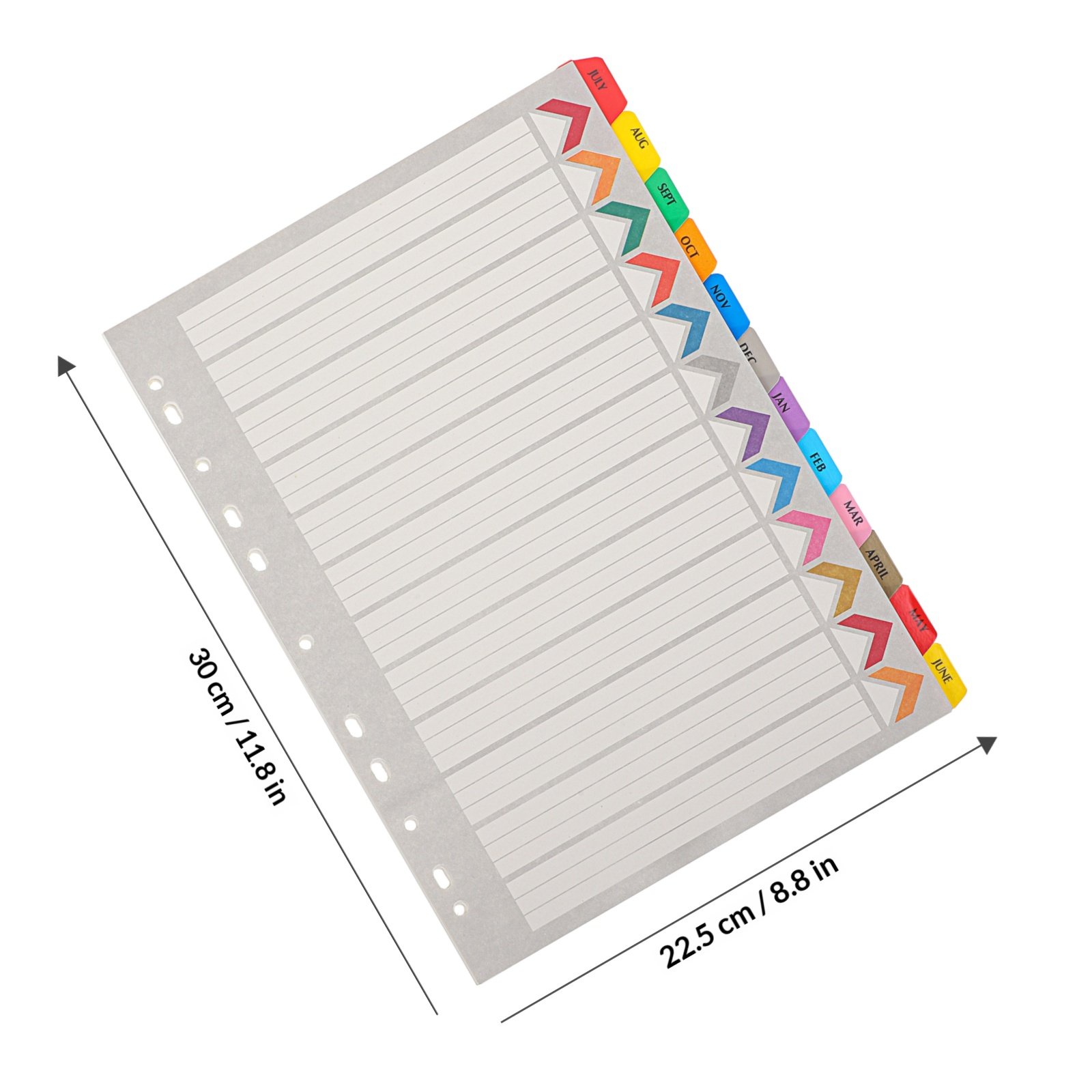 12 intercalaires détachables A - Index Tab Divider avis et prix