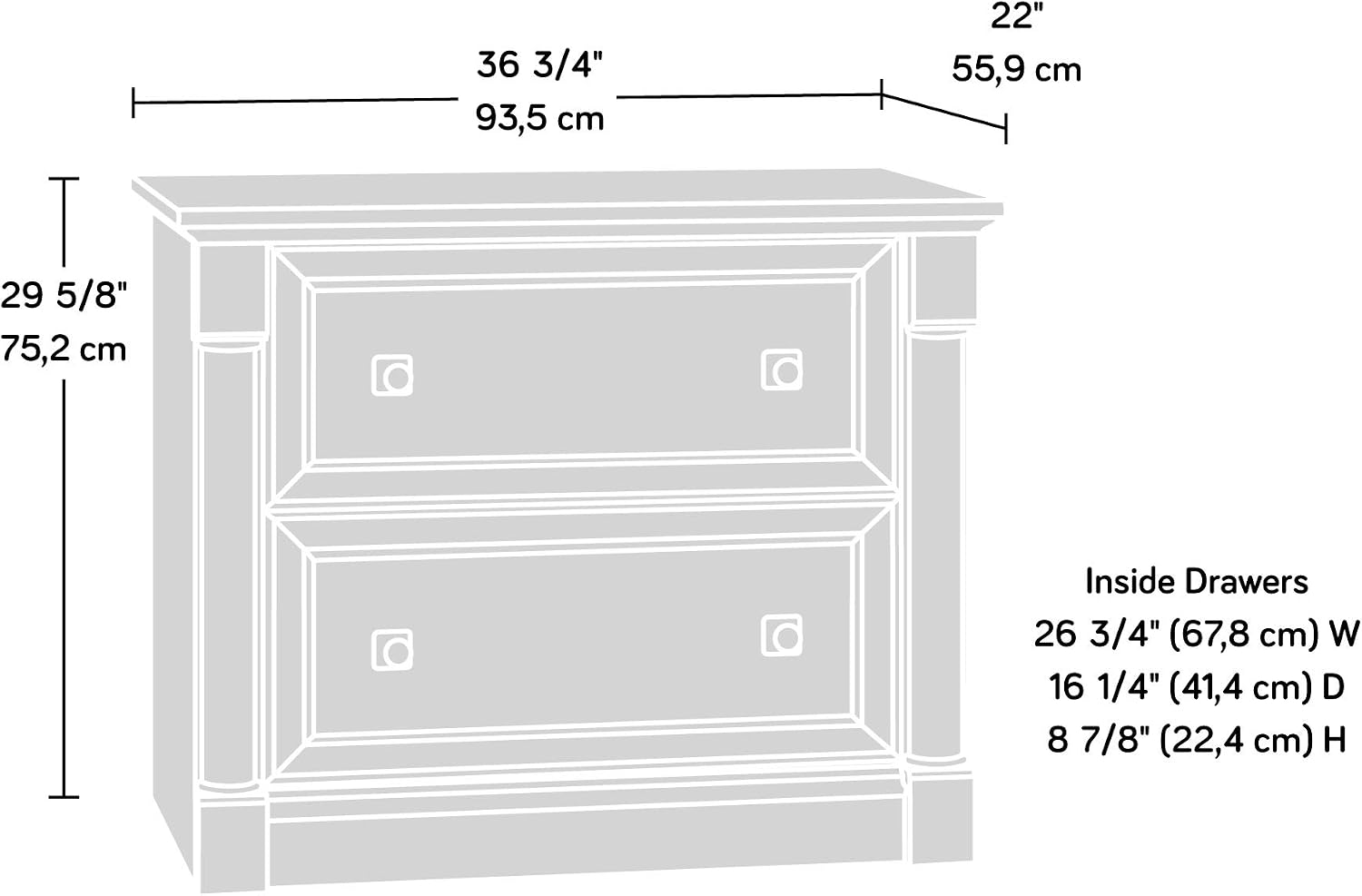 Armoire à dossiers à 2 tiroirs - File Folder Hanging avis et prix