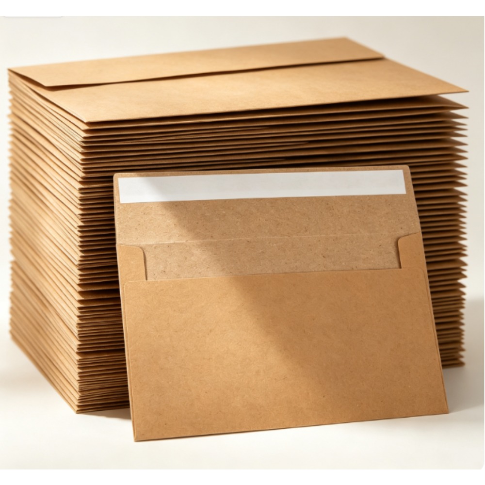 Paquet de 50 enveloppes en pap - Letter Envelope Kraft avis et prix