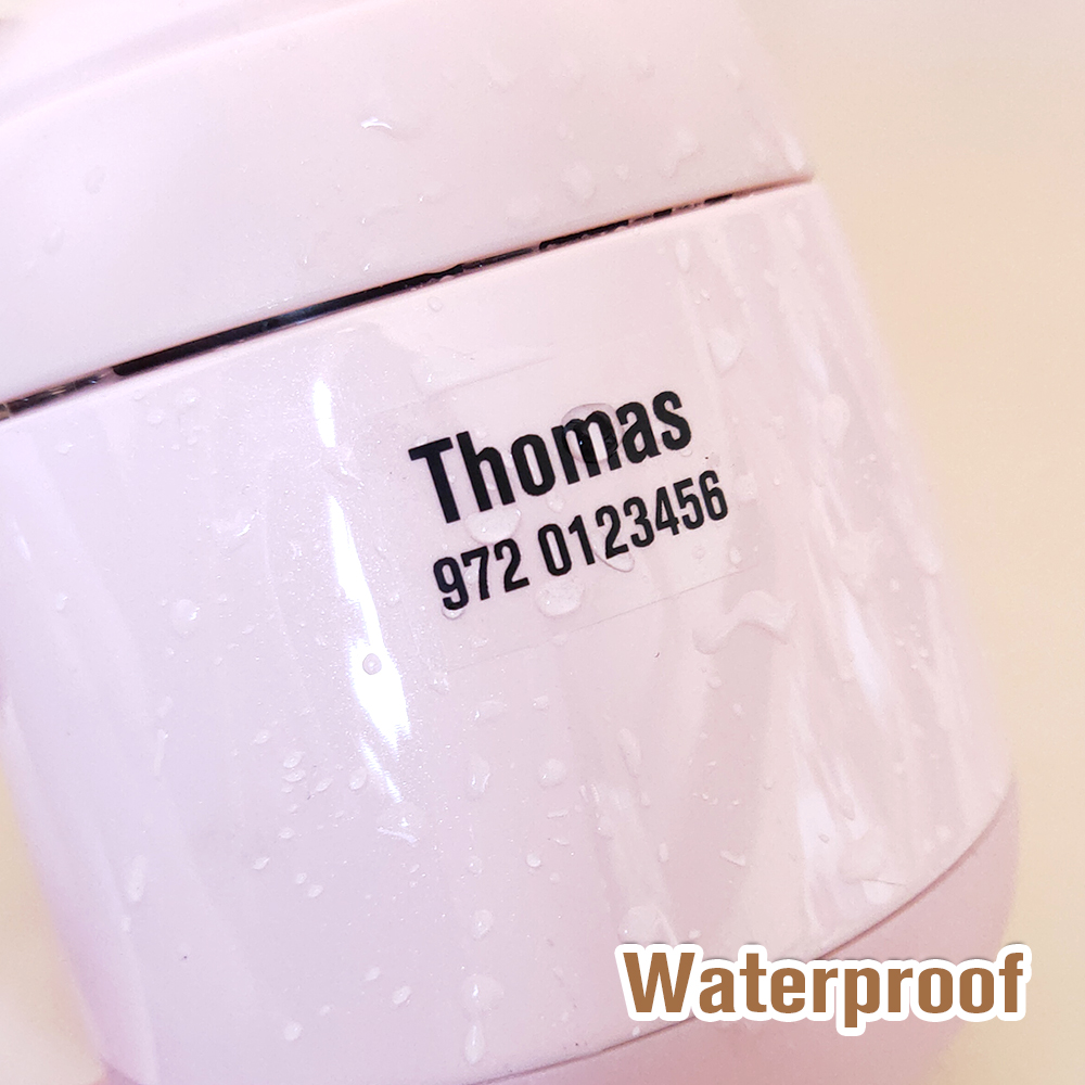 Autocollant de nom Transparent - Sticker Label Roll avis et prix