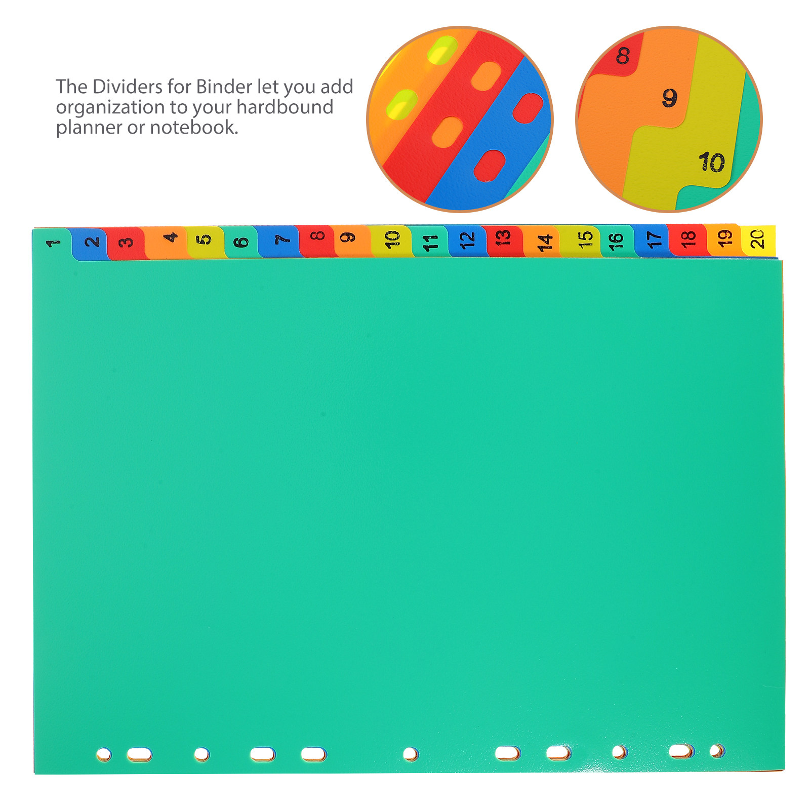 20 séparateurs de classeur col - Index Tab Divider avis et prix