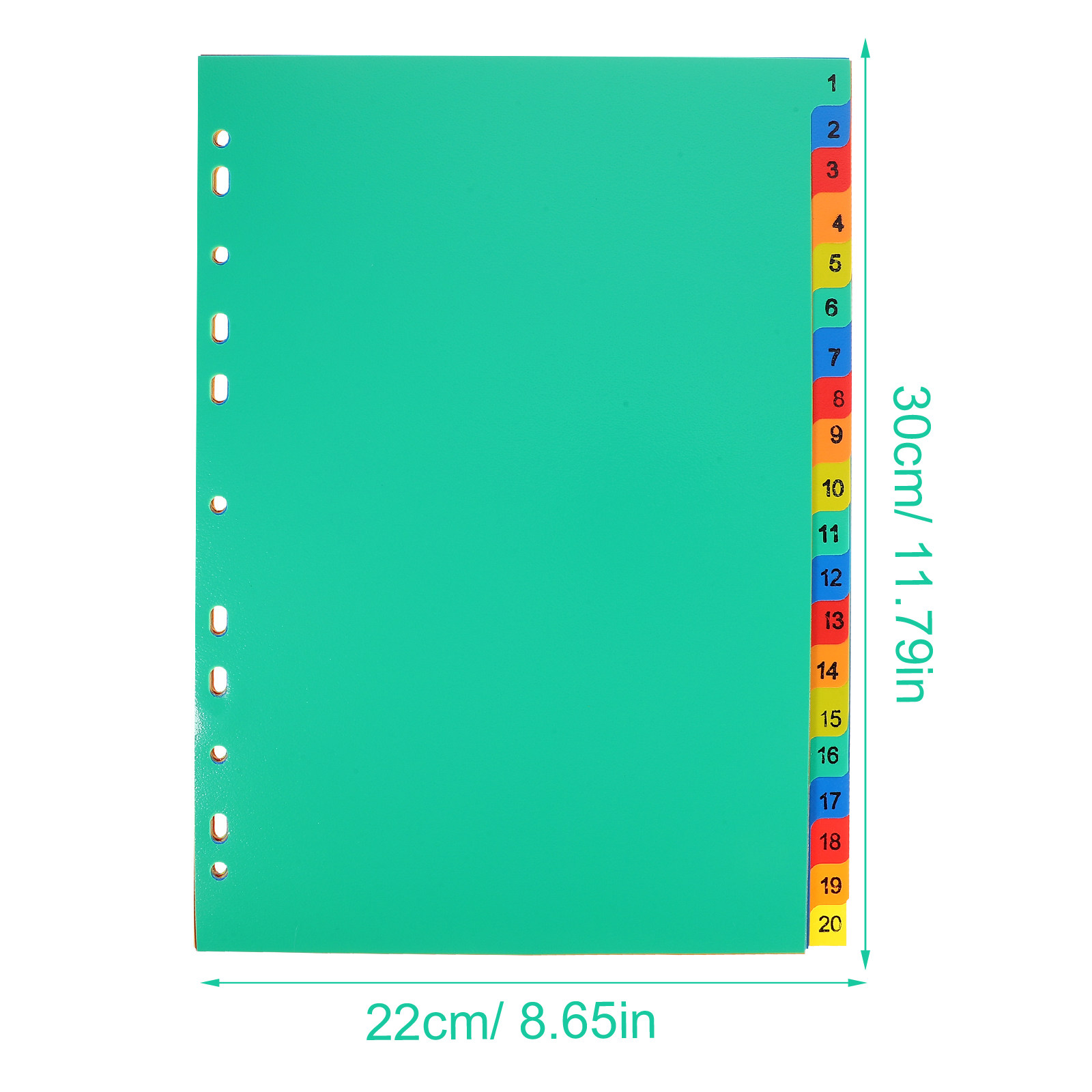 20 séparateurs de classeur col - Index Tab Divider avis et prix