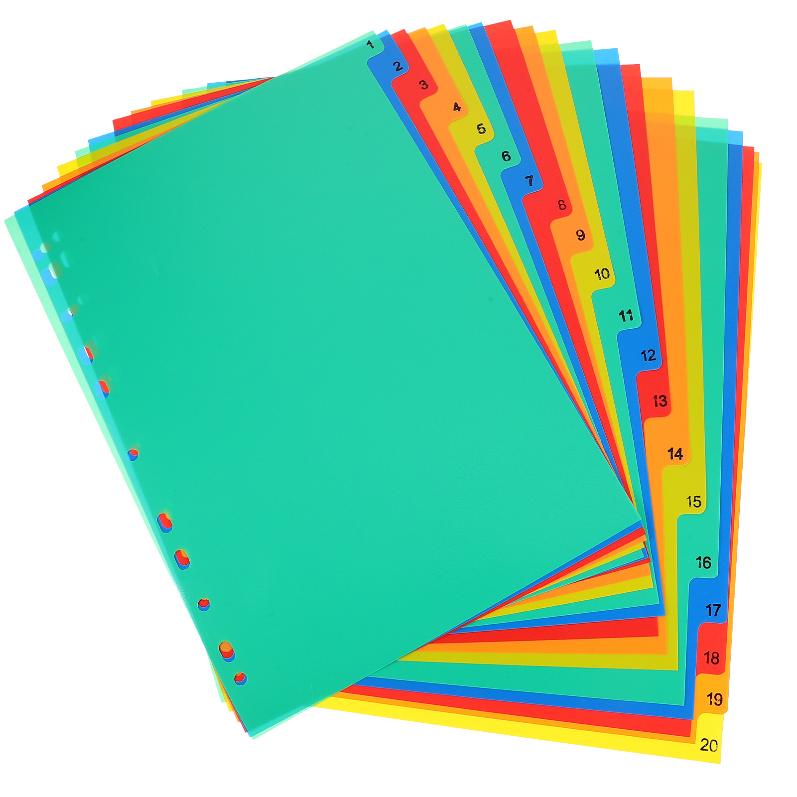 20 séparateurs de classeur col - Index Tab Divider avis et prix