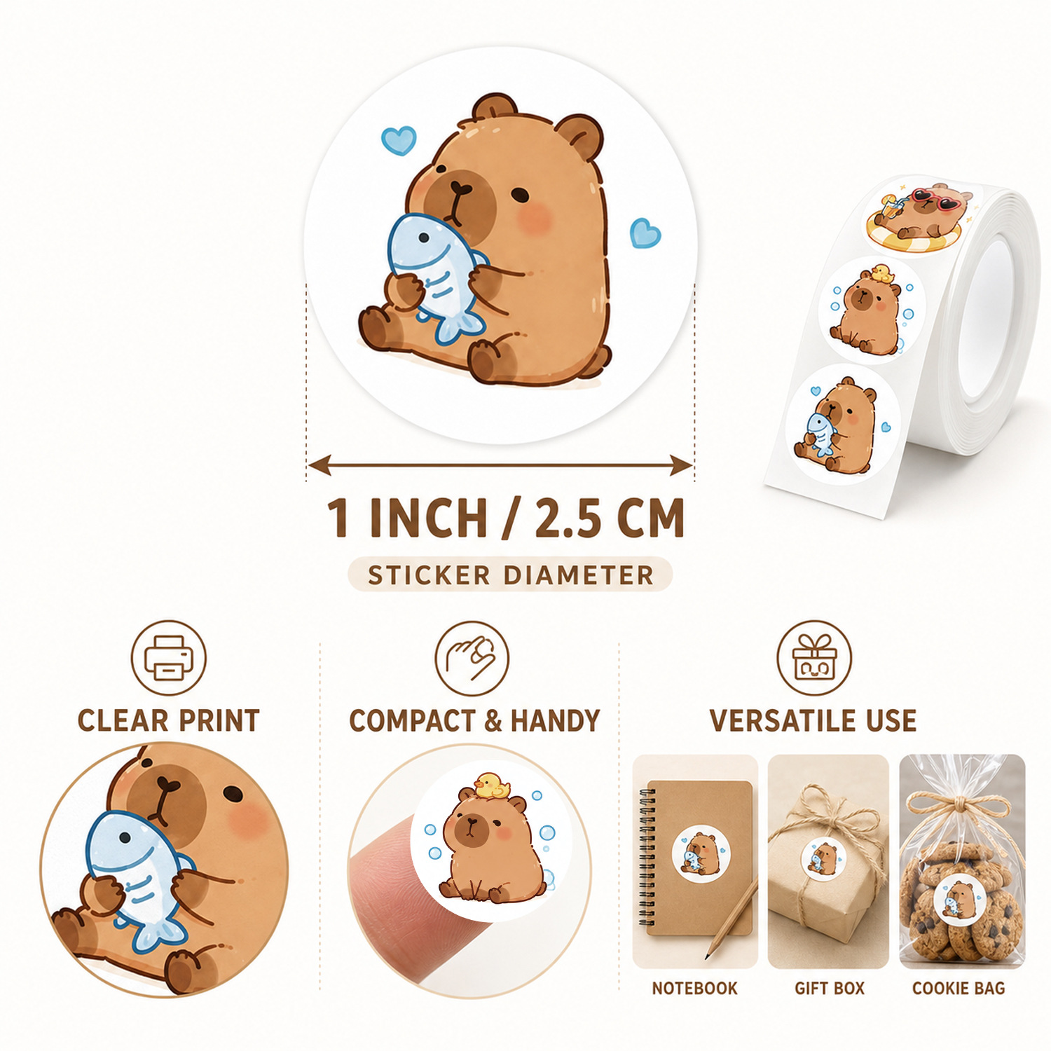 JCAC 500 autocollants adhésifs - Sticker Label Roll avis et prix